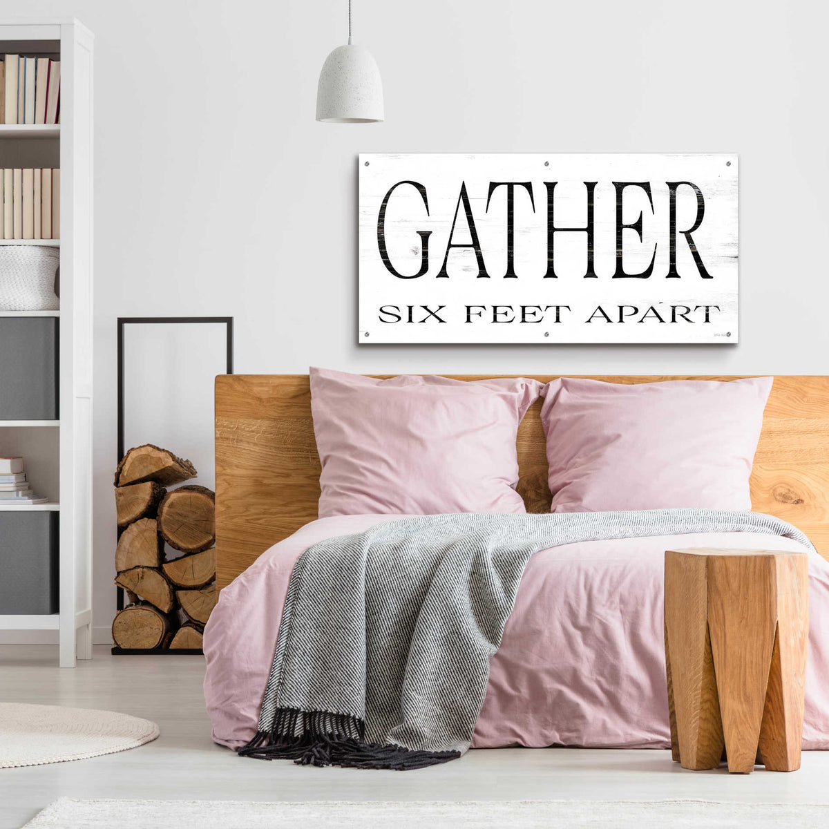 Epic Art 'Gather Six Feet Apart' by Cindy Jacobs, Acrylic Glass Wall Art,48x24