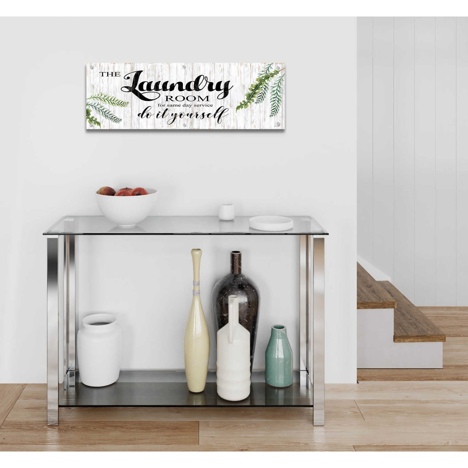 Epic Art 'The Laundry Room' by Cindy Jacobs, Acrylic Glass Wall Art,36x12