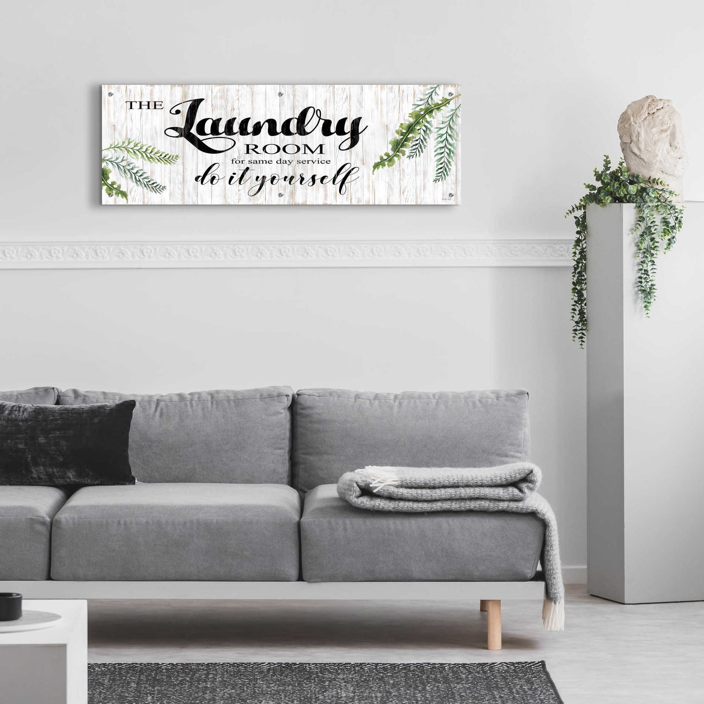 Epic Art 'The Laundry Room' by Cindy Jacobs, Acrylic Glass Wall Art,48x16