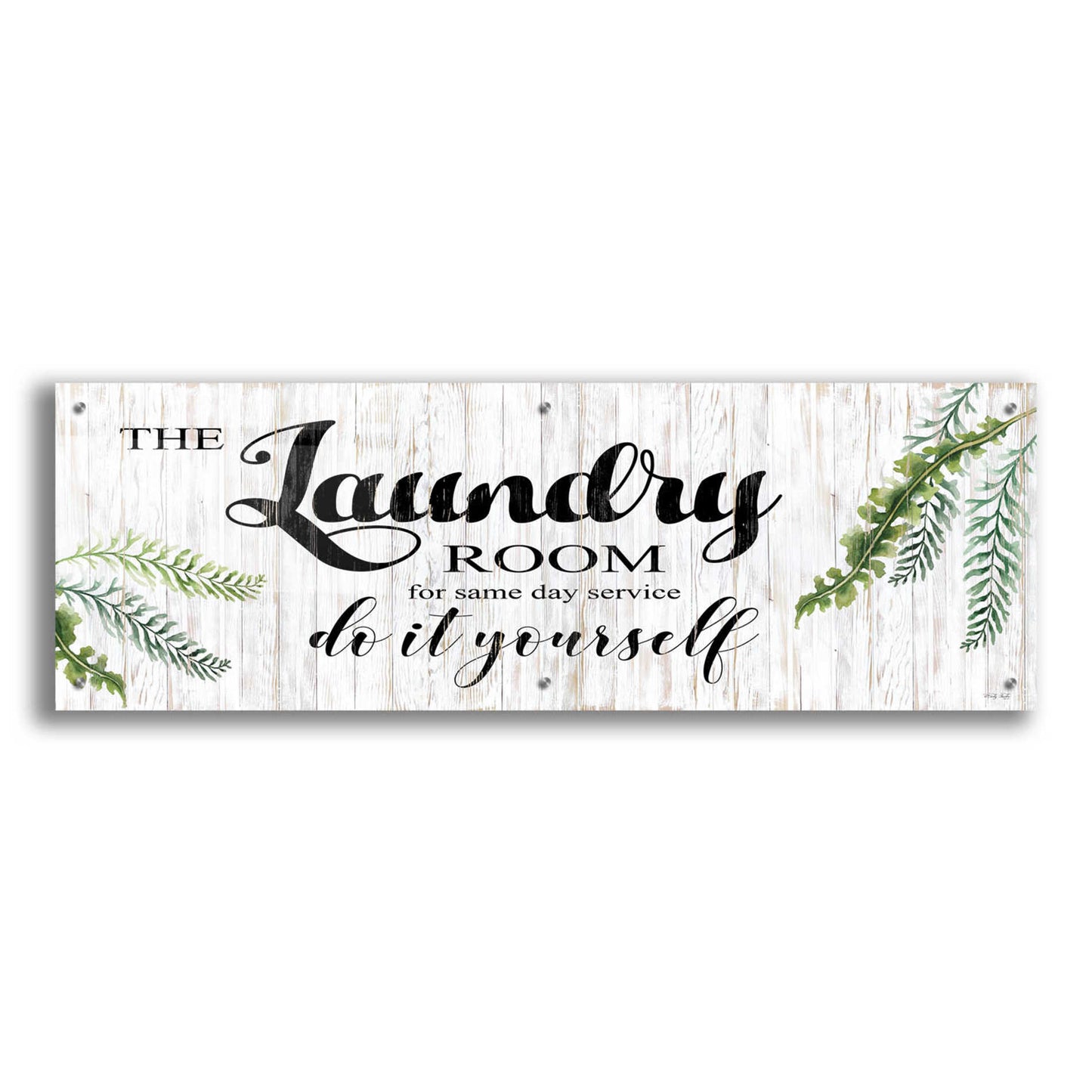 Epic Art 'The Laundry Room' by Cindy Jacobs, Acrylic Glass Wall Art,48x16