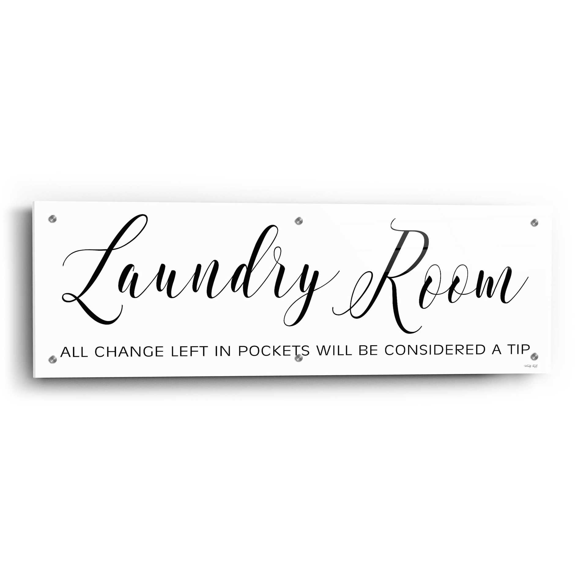 Epic Art 'Laundry Room' by Cindy Jacobs, Acrylic Glass Wall Art,36x12