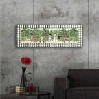 Epic Art 'Merry Christmas to All on Plaid' by Cindy Jacobs, Acrylic Glass Wall Art,48x16