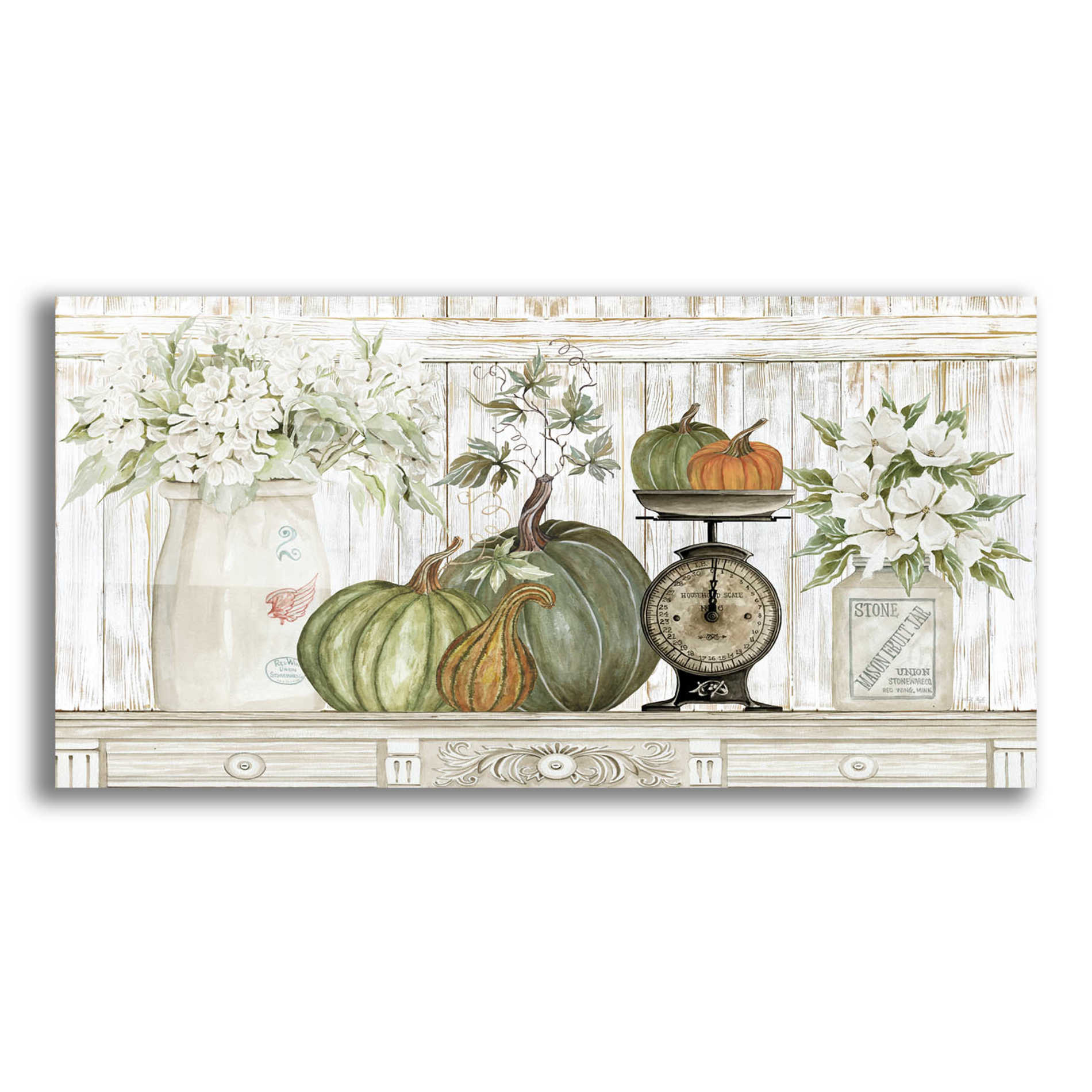 Epic Art 'Kitchen Harvest' by Cindy Jacobs, Acrylic Glass Wall Art,24x12