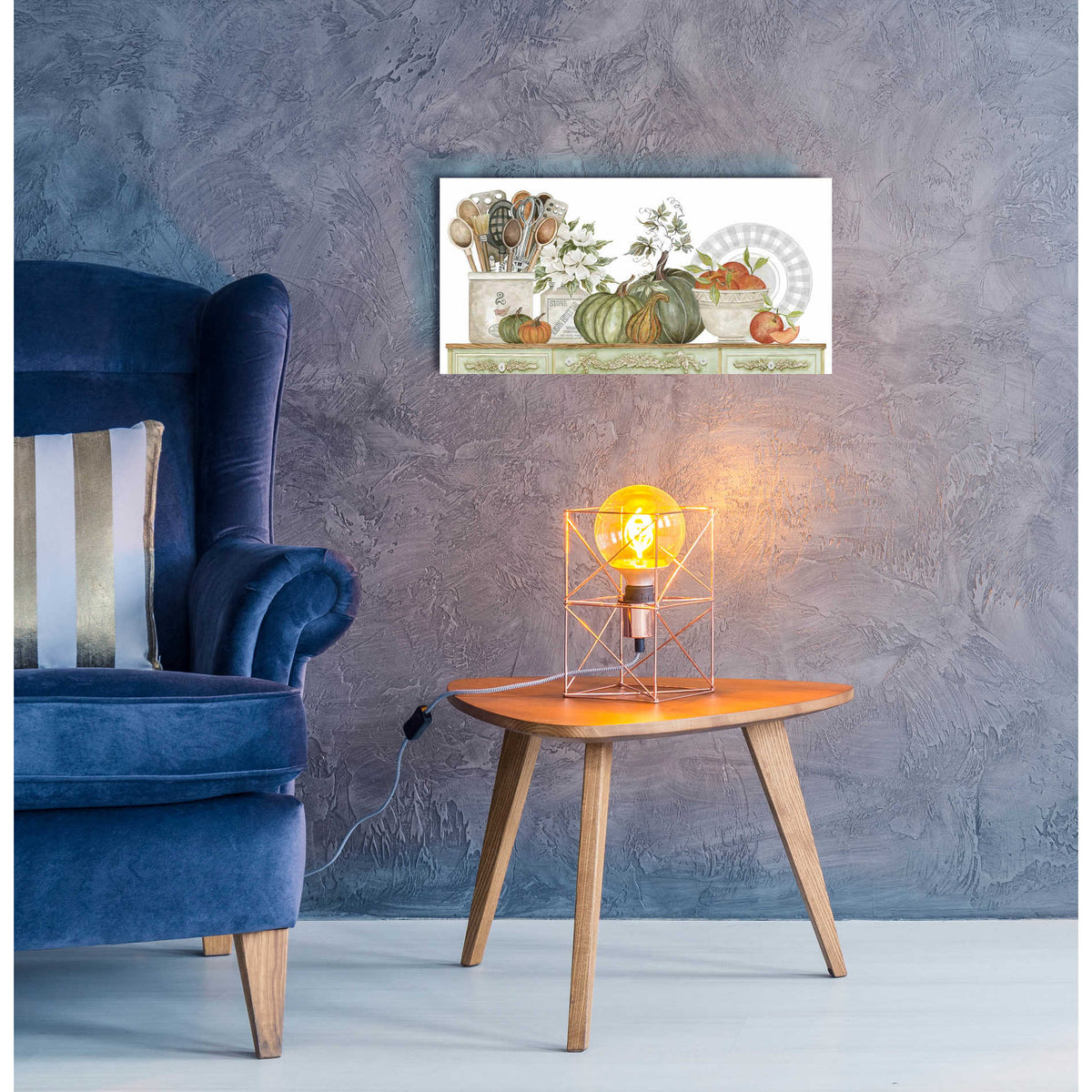 Epic Art 'Kitchen Splendor' by Cindy Jacobs, Acrylic Glass Wall Art,24x12