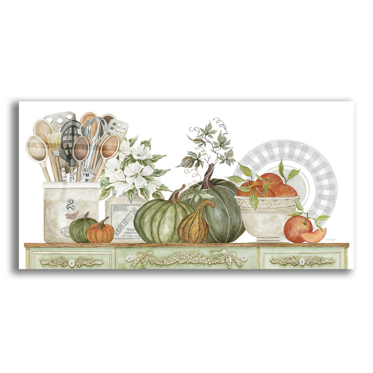 Epic Art 'Kitchen Splendor' by Cindy Jacobs, Acrylic Glass Wall Art,2:1