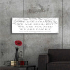 Epic Art 'We Are Family' by Cindy Jacobs, Acrylic Glass Wall Art,48x16