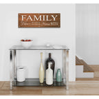 Epic Art 'Family Sign' by Cindy Jacobs, Acrylic Glass Wall Art,36x12