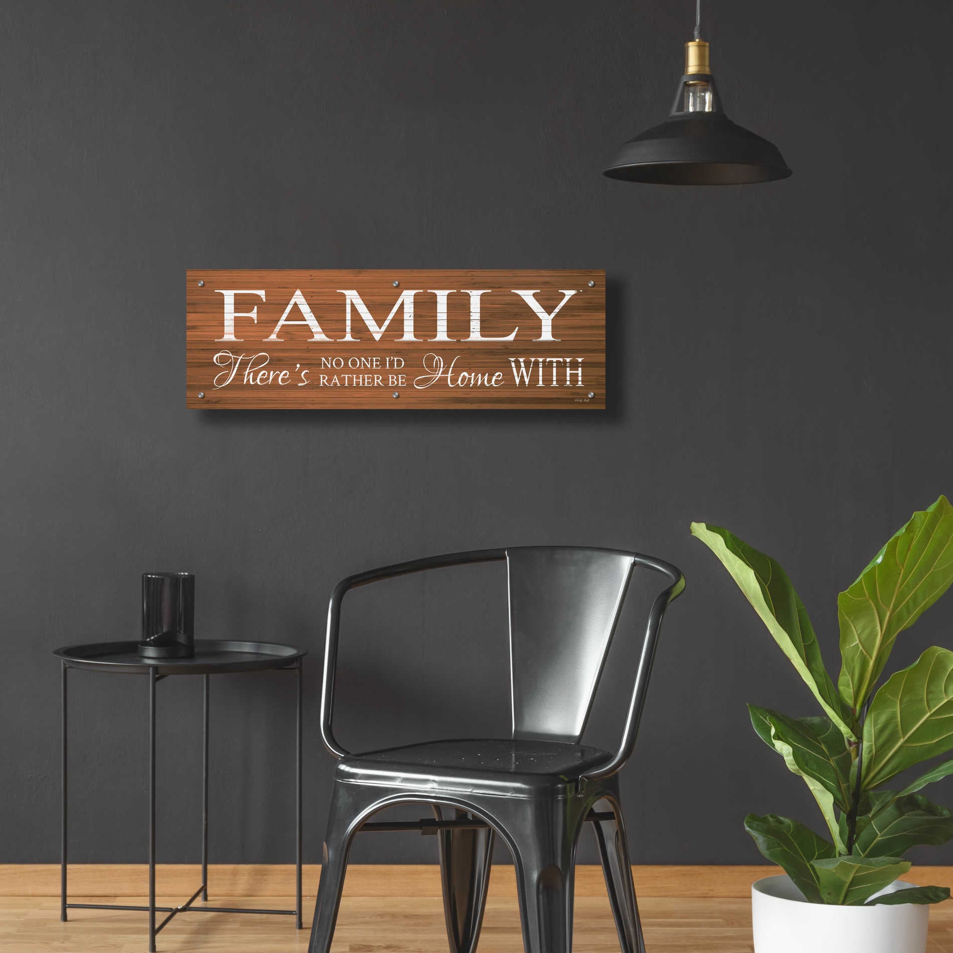 Epic Art 'Family Sign' by Cindy Jacobs, Acrylic Glass Wall Art,36x12