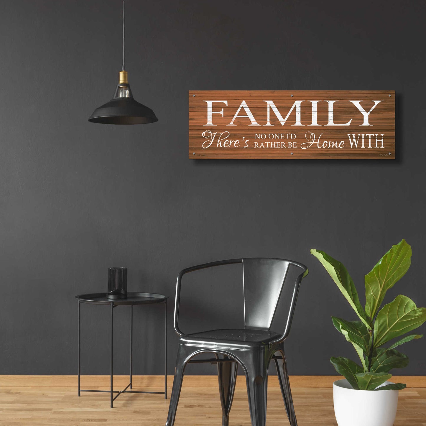 Epic Art 'Family Sign' by Cindy Jacobs, Acrylic Glass Wall Art,48x16