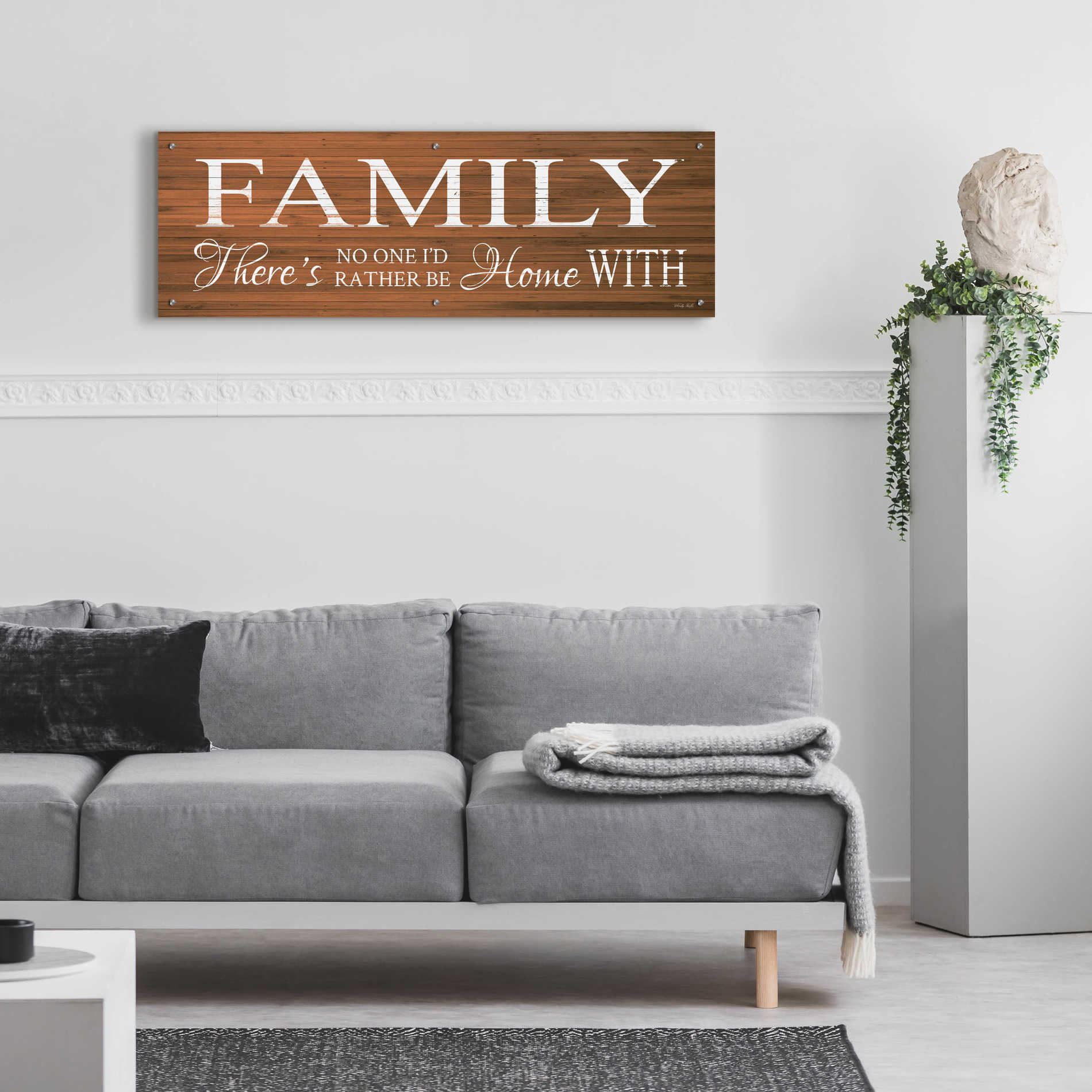 Epic Art 'Family Sign' by Cindy Jacobs, Acrylic Glass Wall Art,48x16