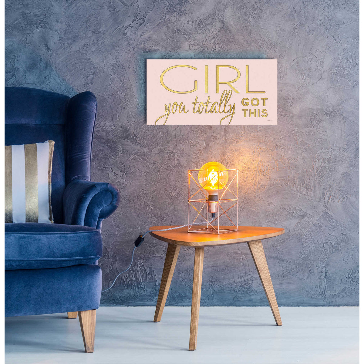 Epic Art 'Girl You Totally Got This' by Cindy Jacobs, Acrylic Glass Wall Art,24x12
