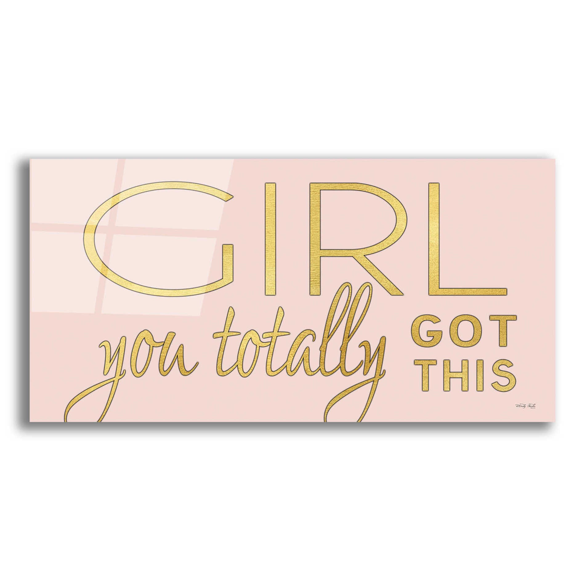 Epic Art 'Girl You Totally Got This' by Cindy Jacobs, Acrylic Glass Wall Art,2:1