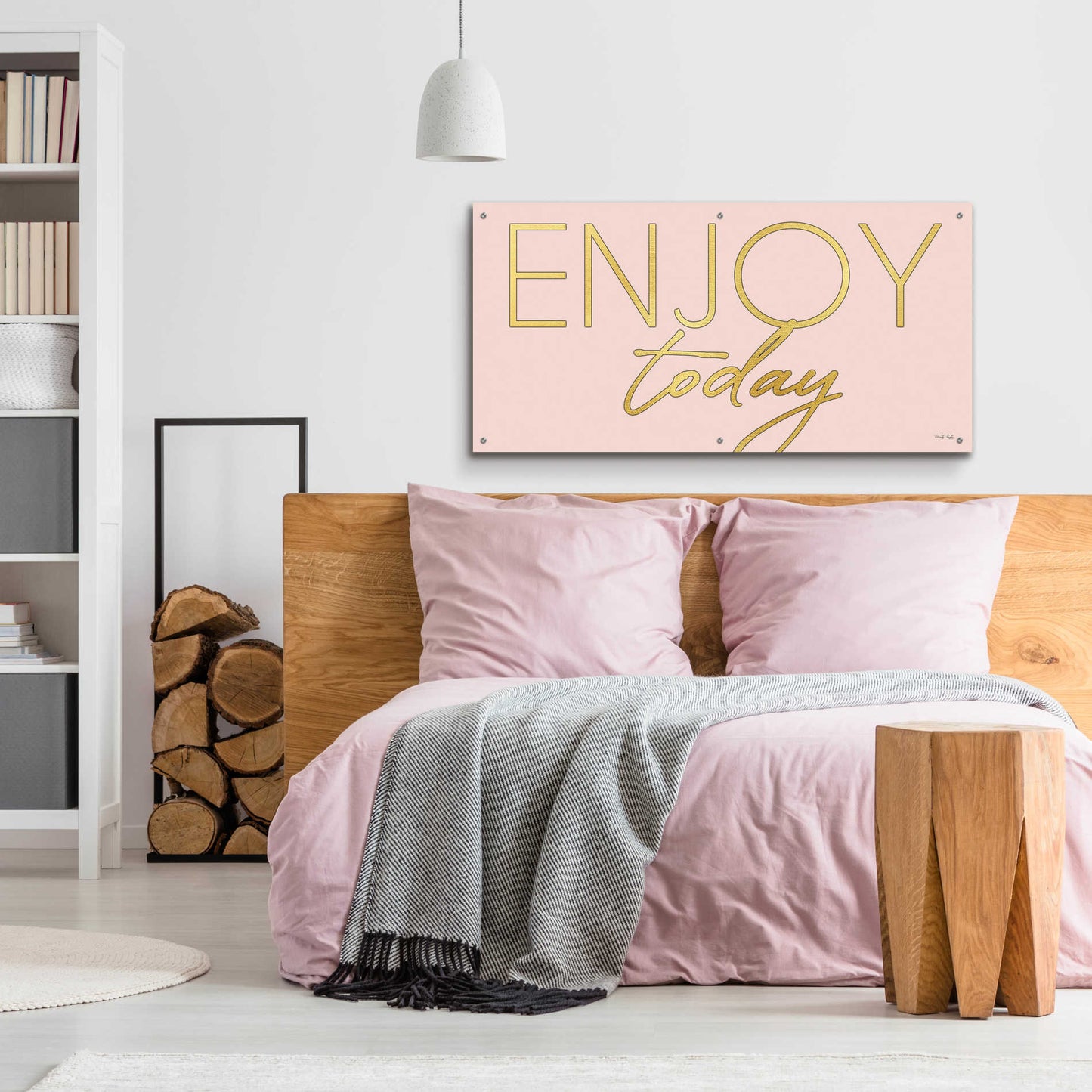 Epic Art 'Enjoy Today' by Cindy Jacobs, Acrylic Glass Wall Art,48x24