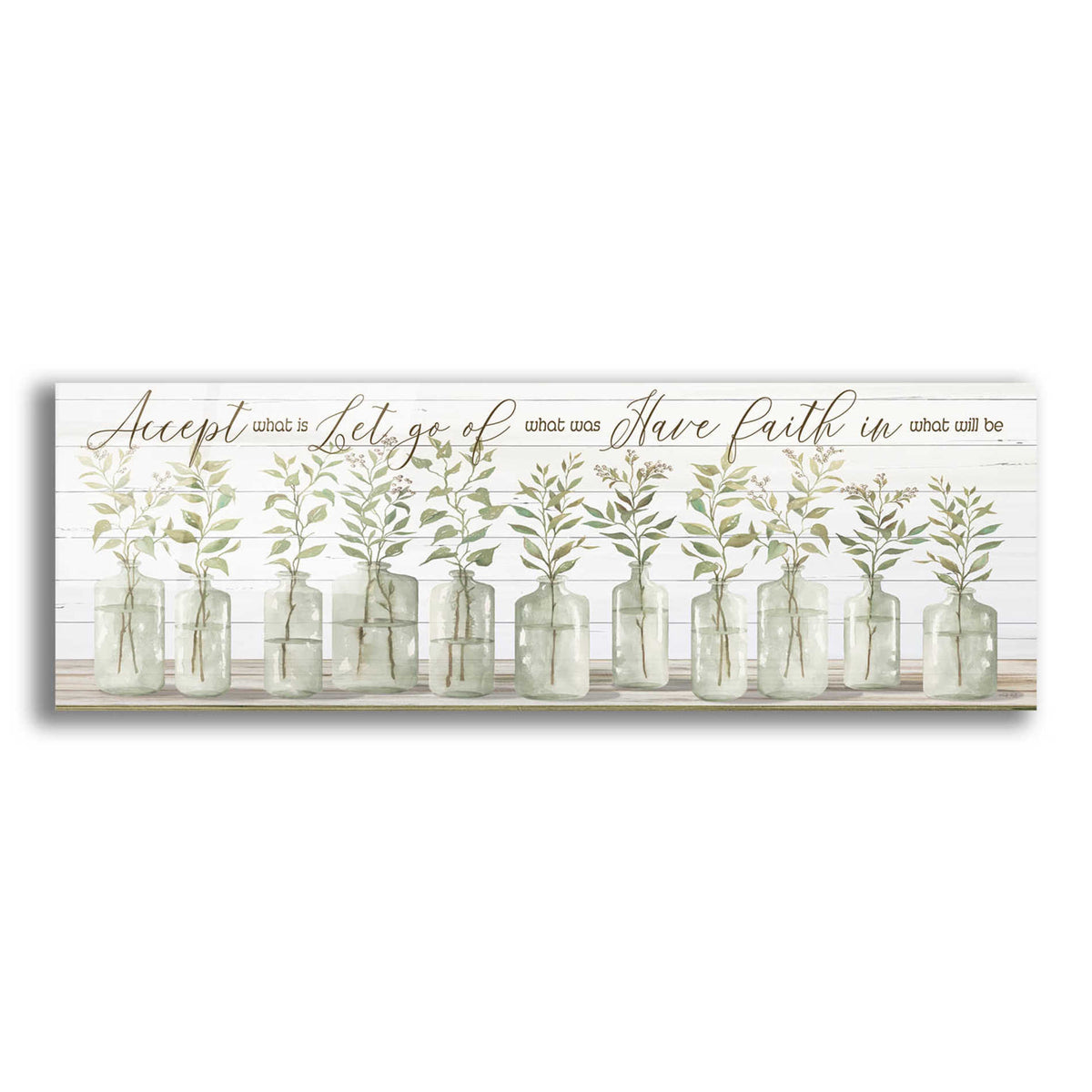Epic Art 'Accept What Is' by Cindy Jacobs, Acrylic Glass Wall Art,3:1