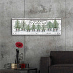 Epic Art 'Galvanized Pots White Christmas Trees I' by Cindy Jacobs, Acrylic Glass Wall Art,48x16