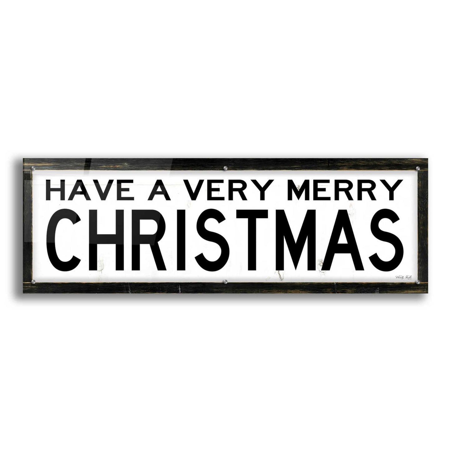 Epic Art 'Have a Very Merry Christmas' by Cindy Jacobs, Acrylic Glass Wall Art,48x16