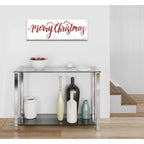 Epic Art 'Merry Christmas Cursive' by Cindy Jacobs, Acrylic Glass Wall Art,36x12