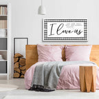 Epic Art 'I Love Us' by Cindy Jacobs, Acrylic Glass Wall Art,48x24