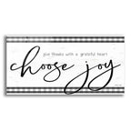 Epic Art 'Choose Joy Plaid' by Cindy Jacobs, Acrylic Glass Wall Art,2:1