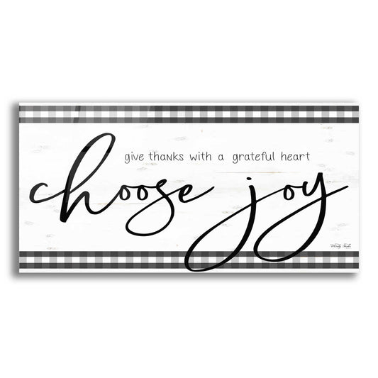 Epic Art 'Choose Joy Plaid' by Cindy Jacobs, Acrylic Glass Wall Art,2:1