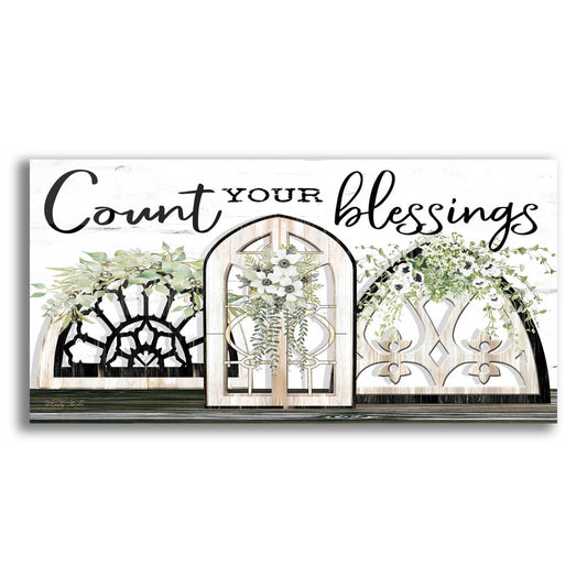 Epic Art 'Count Your Blessings' by Cindy Jacobs, Acrylic Glass Wall Art,2:1