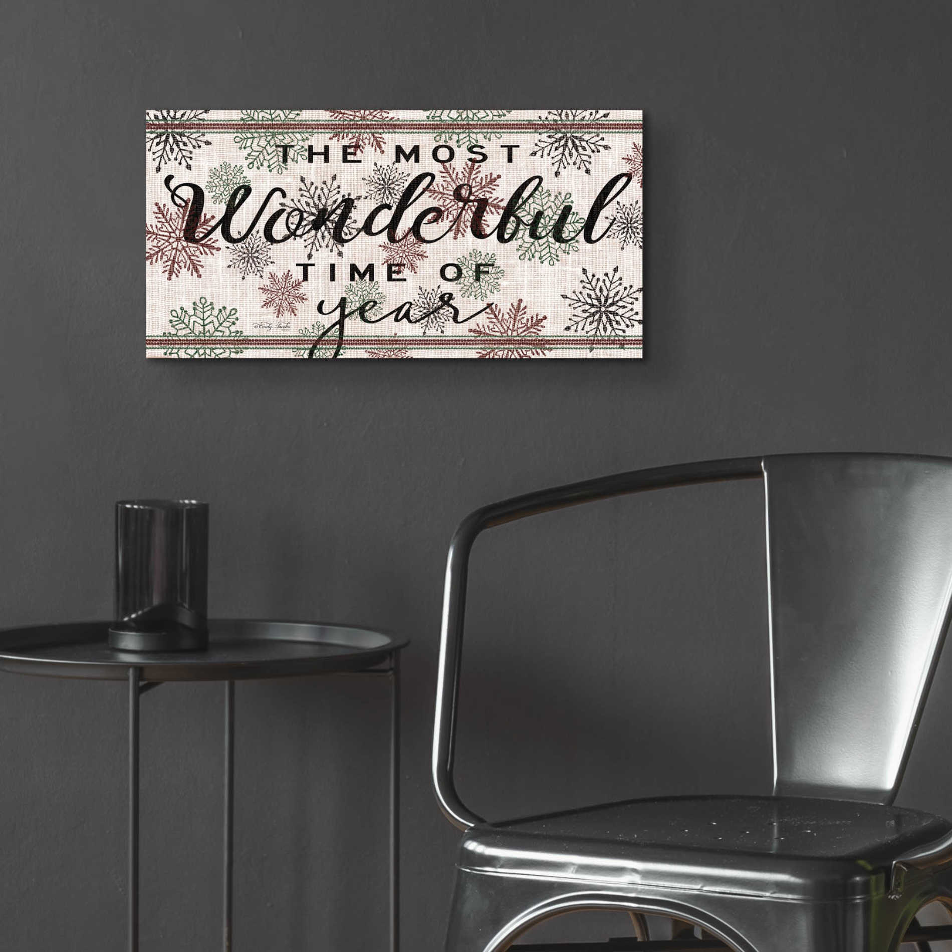 Epic Art 'The Most Wonderful Time of the Year' by Cindy Jacobs, Acrylic Glass Wall Art,24x12