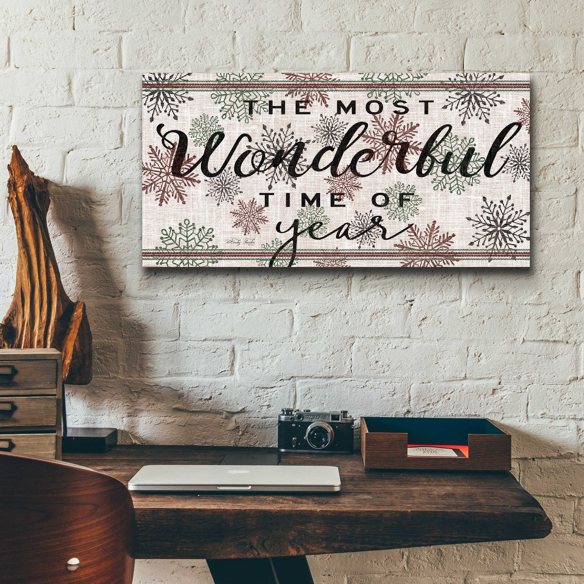 Epic Art 'The Most Wonderful Time of the Year' by Cindy Jacobs, Acrylic Glass Wall Art,24x12