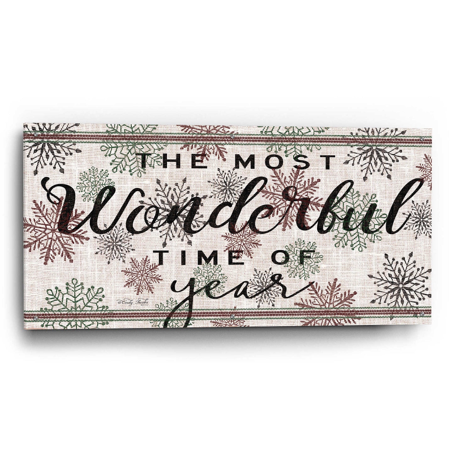 Epic Art 'The Most Wonderful Time of the Year' by Cindy Jacobs, Acrylic Glass Wall Art,48x24