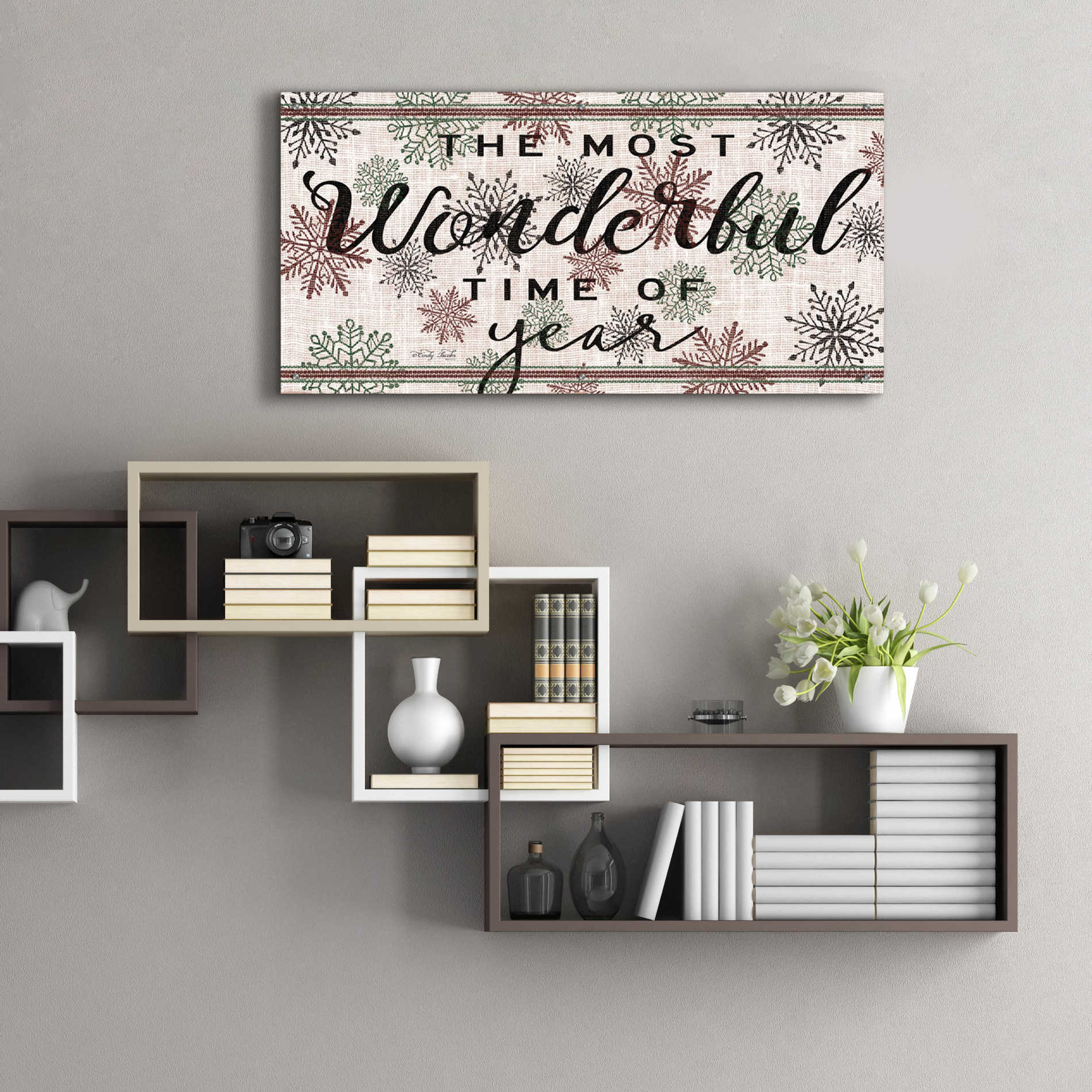 Epic Art 'The Most Wonderful Time of the Year' by Cindy Jacobs, Acrylic Glass Wall Art,48x24