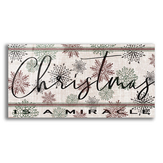 Epic Art 'Christmas is a Miracle' by Cindy Jacobs, Acrylic Glass Wall Art,2:1