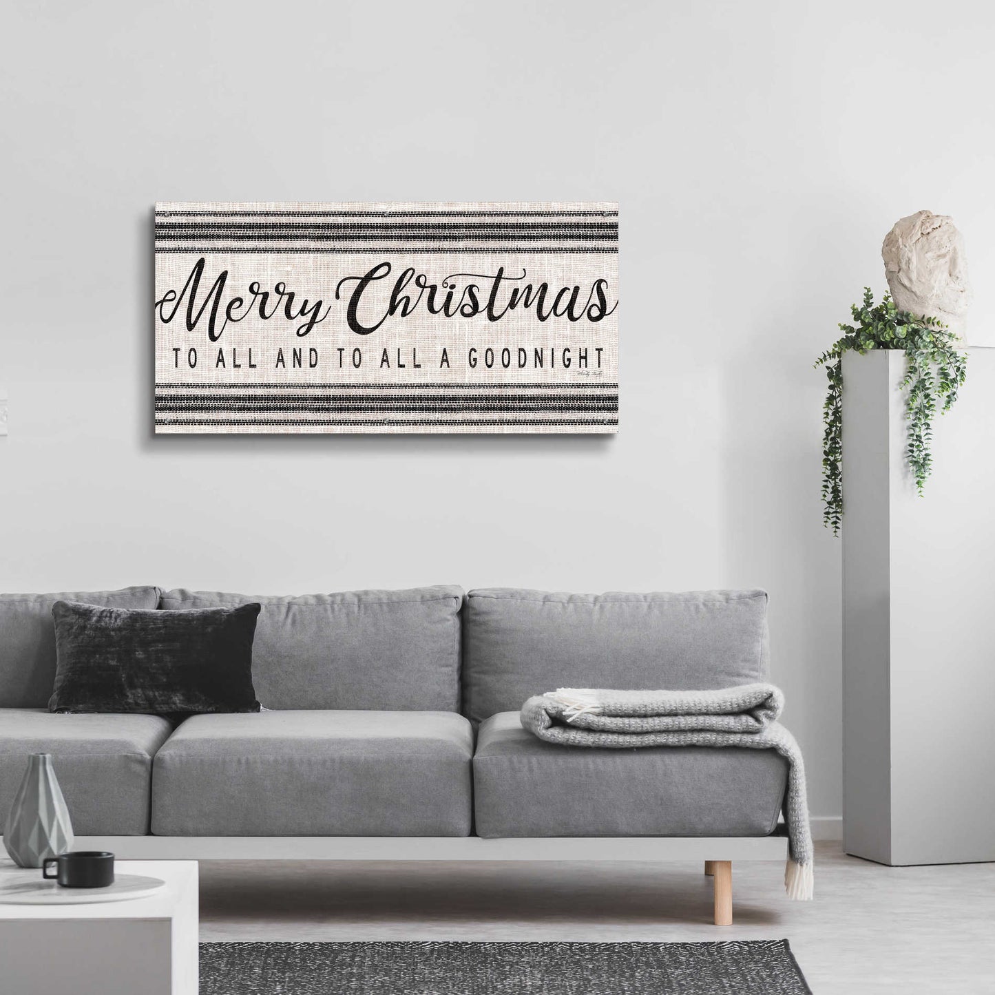 Epic Art 'Merry Christmas to All' by Cindy Jacobs, Acrylic Glass Wall Art,48x24