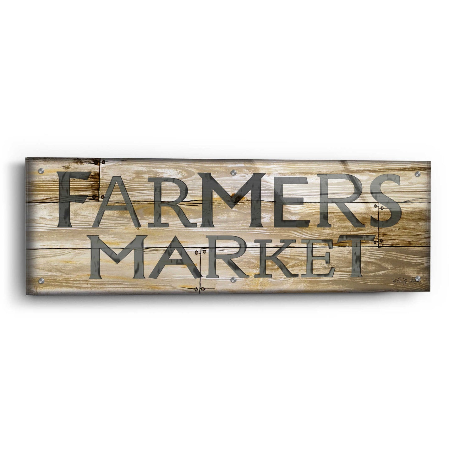 Epic Art 'Farmer's Market' by Cindy Jacobs, Acrylic Glass Wall Art,36x12