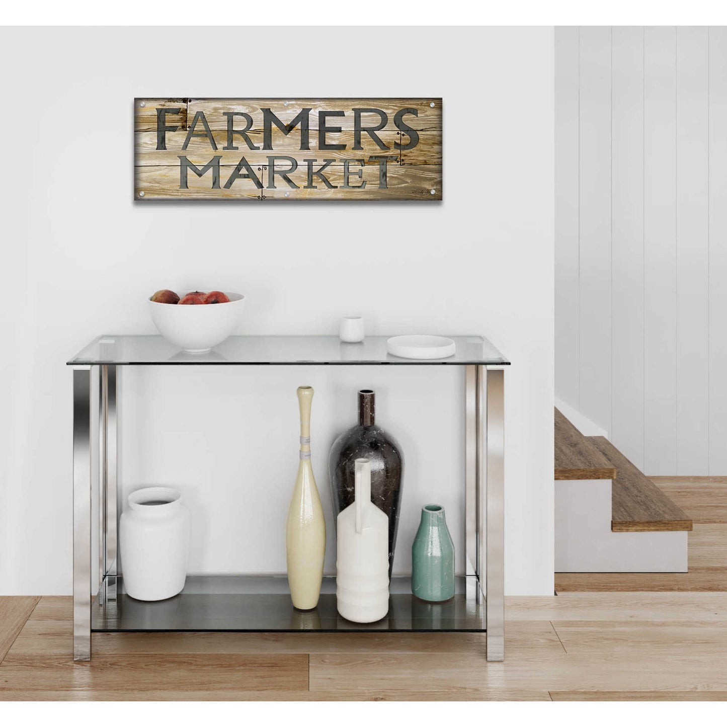 Epic Art 'Farmer's Market' by Cindy Jacobs, Acrylic Glass Wall Art,36x12