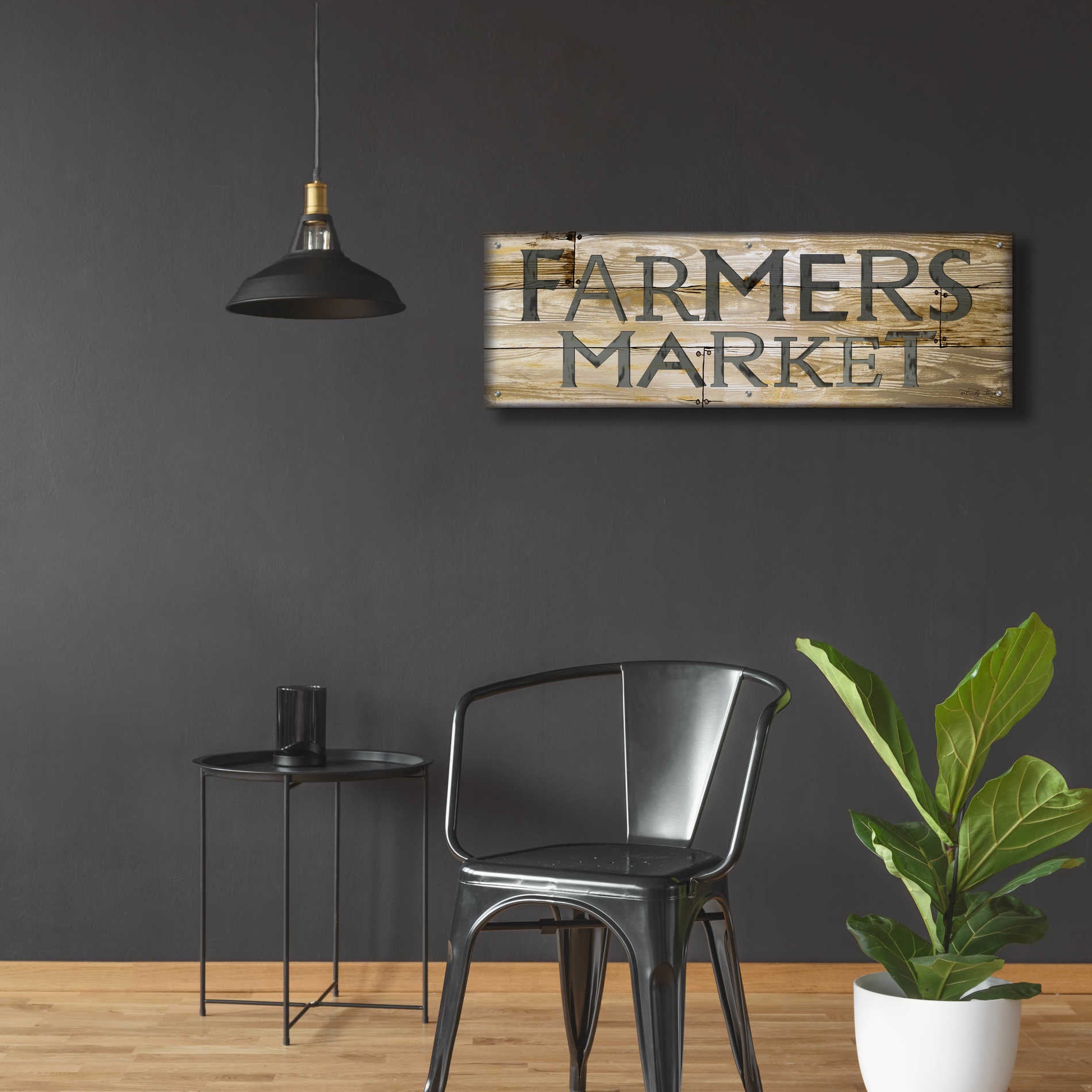 Epic Art 'Farmer's Market' by Cindy Jacobs, Acrylic Glass Wall Art,48x16