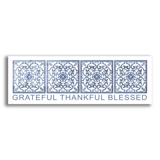 Epic Art 'Grateful, Thankful, Blessed Pattern' by Cindy Jacobs, Acrylic Glass Wall Art,3:1