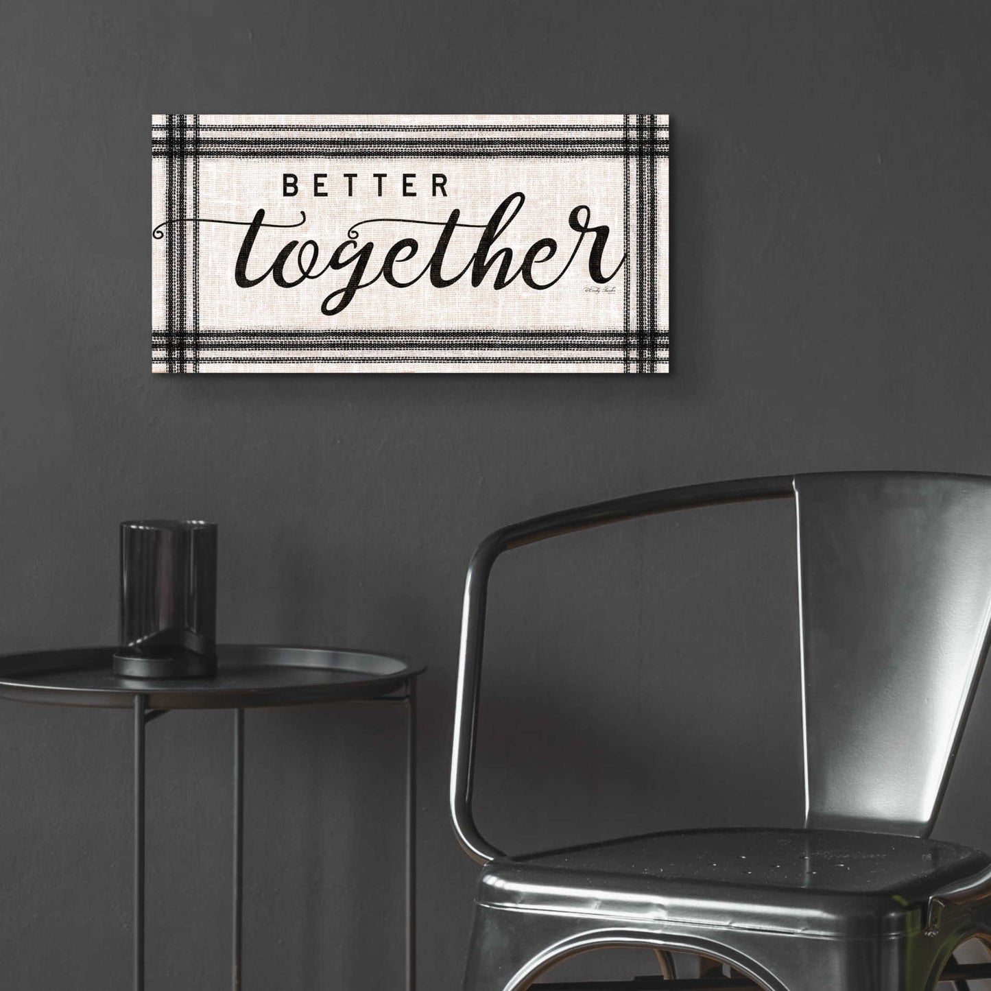 Epic Art 'Better Together' by Cindy Jacobs, Acrylic Glass Wall Art,24x12