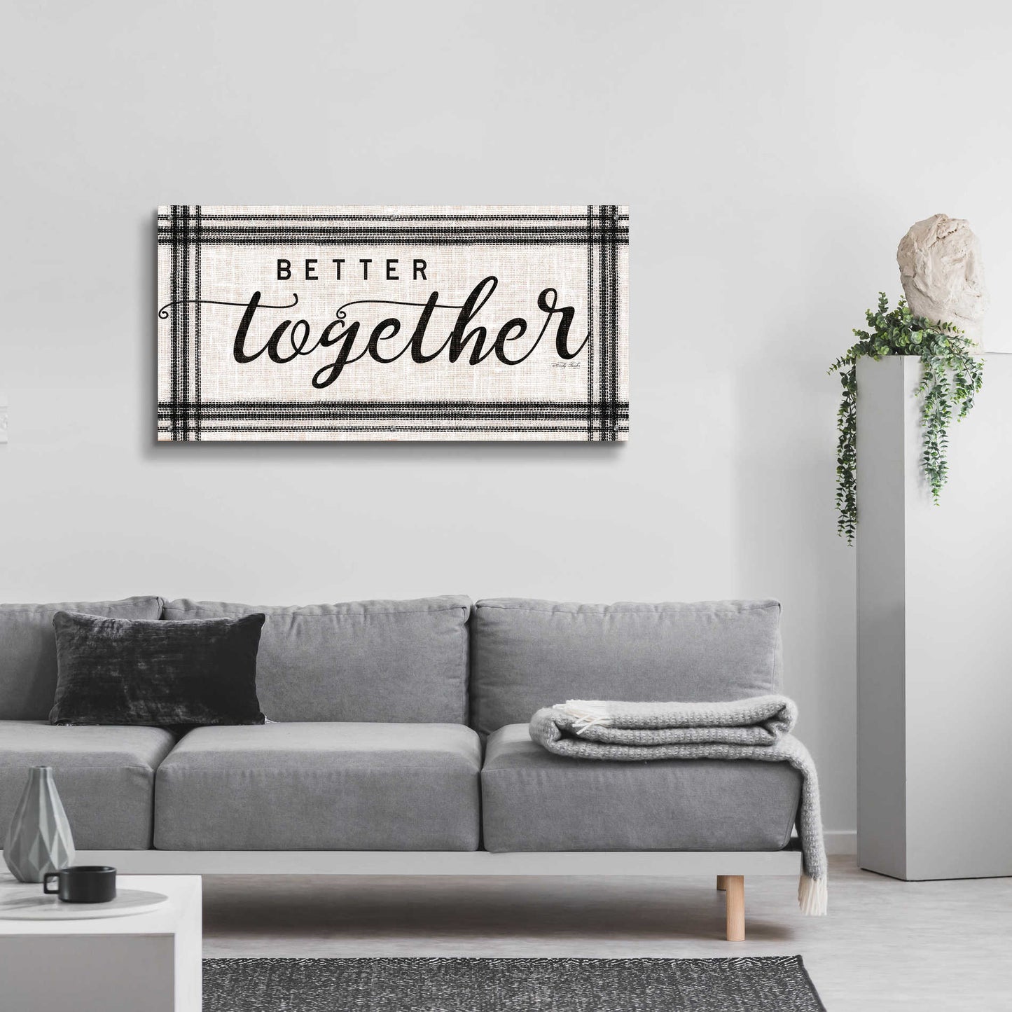 Epic Art 'Better Together' by Cindy Jacobs, Acrylic Glass Wall Art,48x24