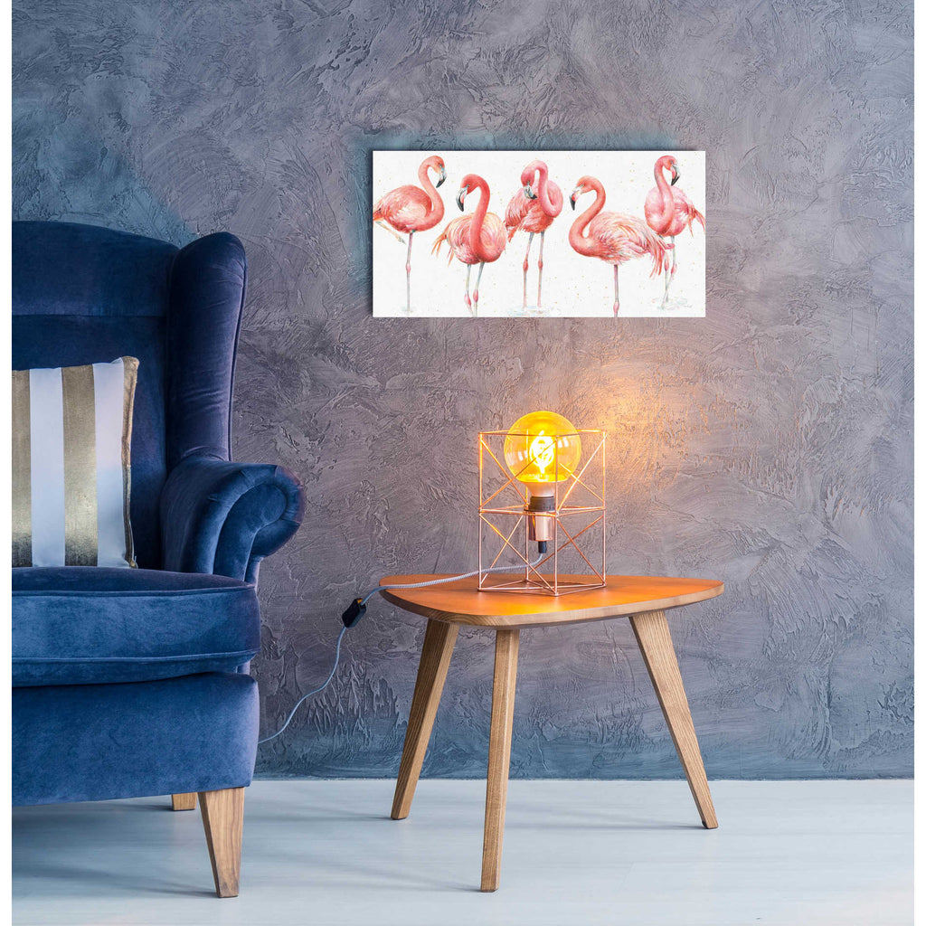 Epic Art 'Gracefully Pink VIII' by Lisa Audit, Acrylic Glass Wall Art,24x12