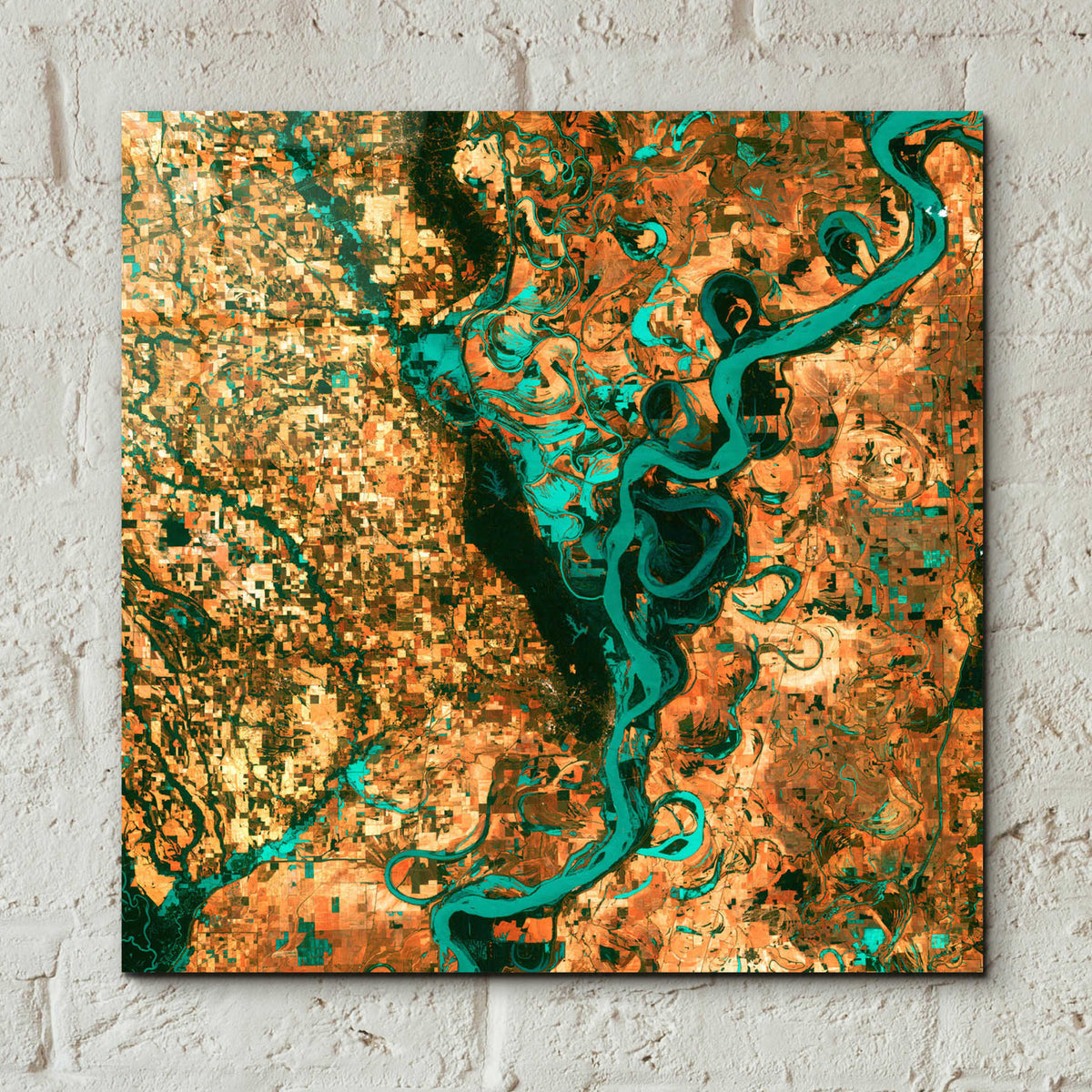 Epic Art 'Meandering' Acrylic Glass Wall Art,12x12