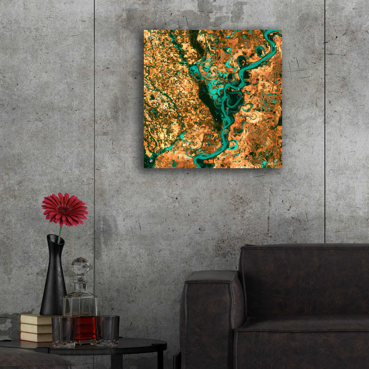 Epic Art 'Meandering' Acrylic Glass Wall Art,24x24
