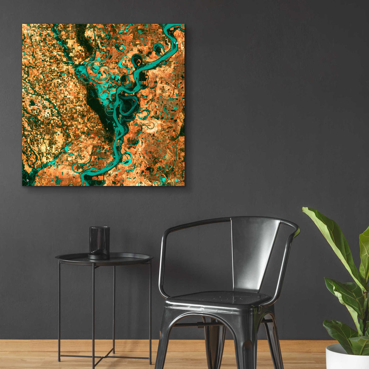 Epic Art 'Meandering' Acrylic Glass Wall Art,36x36