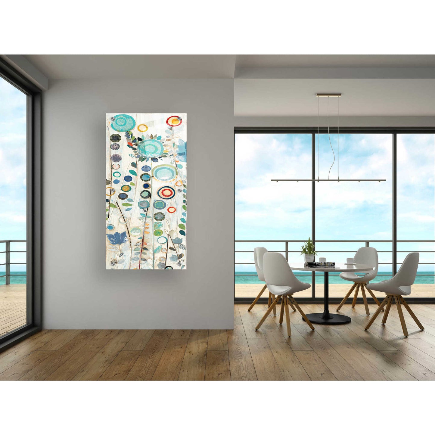Epic Art 'Ocean Garden I Square Panel I' by Candra Boggs,  Acrylic Glass Wall Art,24x48
