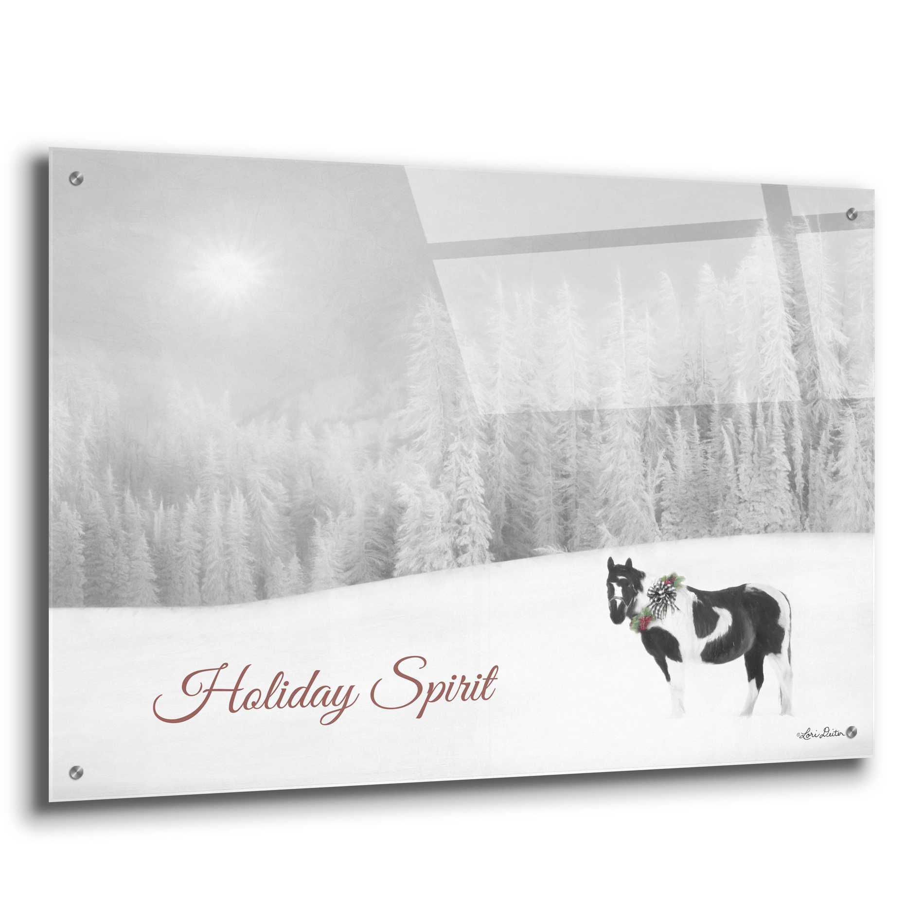Epic Art 'Holiday Spirit' by Lori Deiter Acrylic Glass Wall Art,36x24