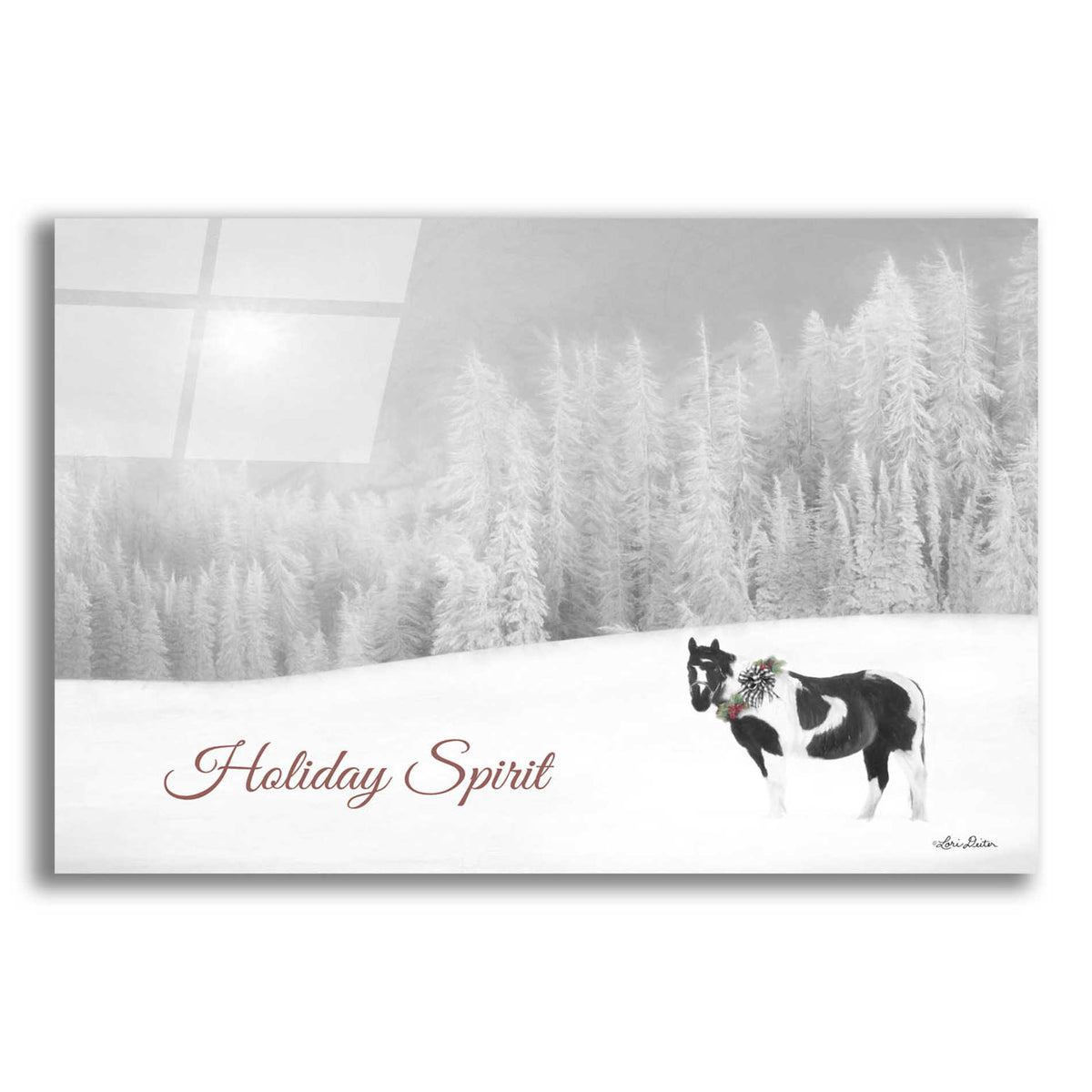 Epic Art 'Holiday Spirit' by Lori Deiter Acrylic Glass Wall Art