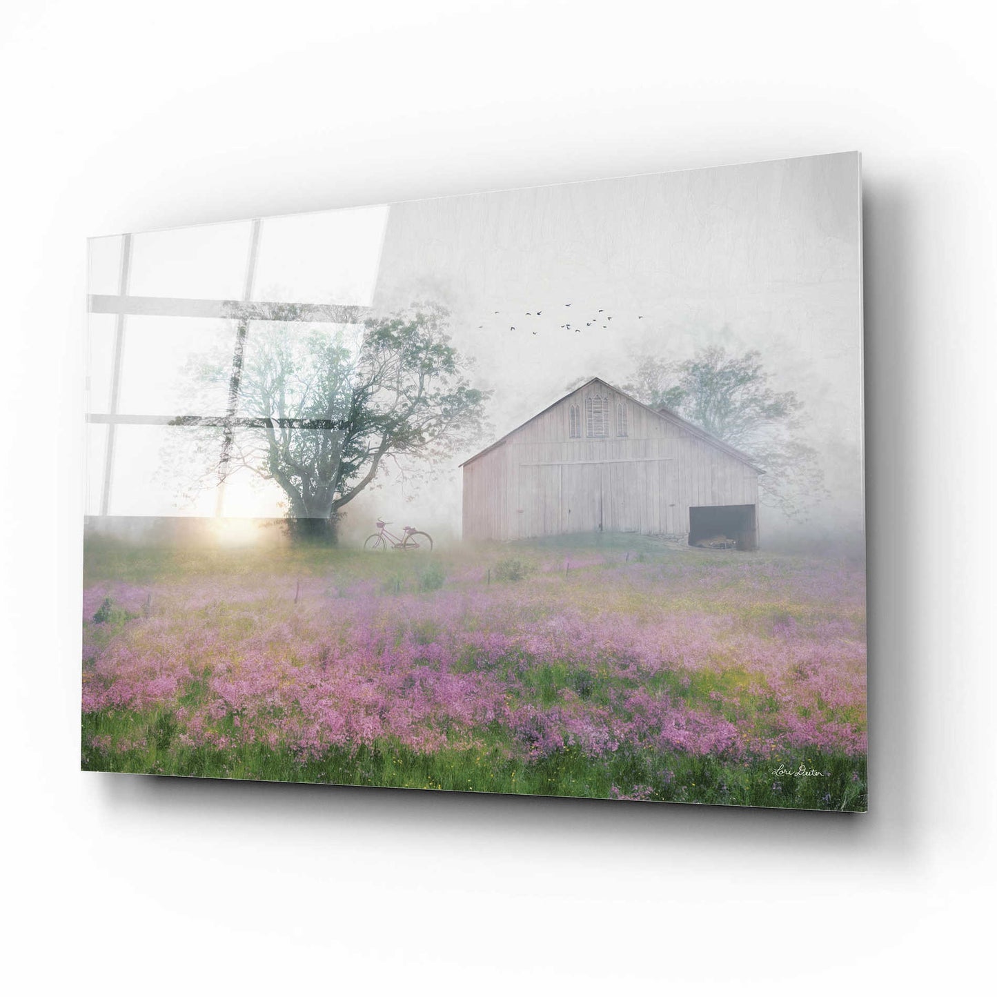 Epic Art 'Summer Sunrise' by Lori Deiter Acrylic Glass Wall Art,16x12