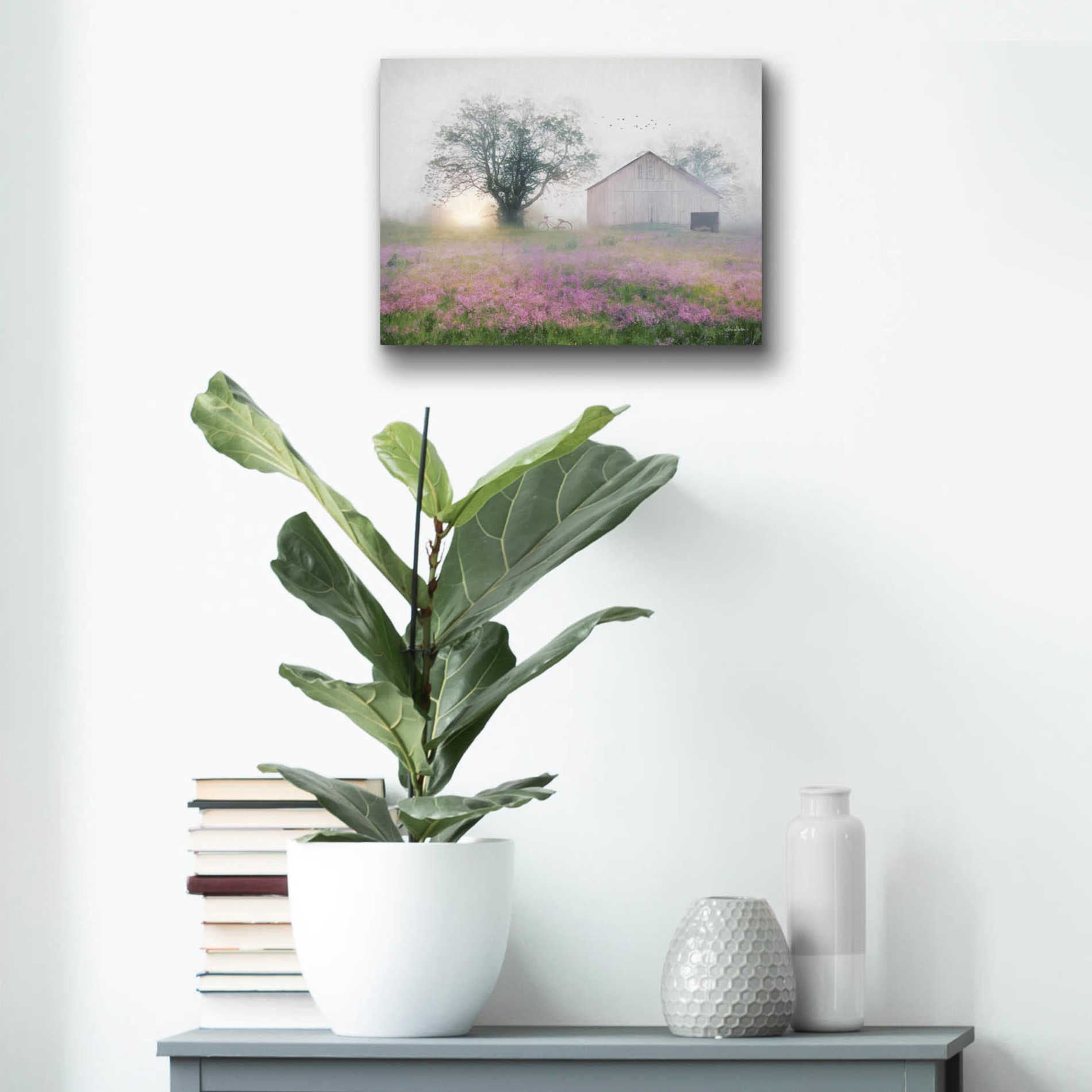 Epic Art 'Summer Sunrise' by Lori Deiter Acrylic Glass Wall Art,16x12