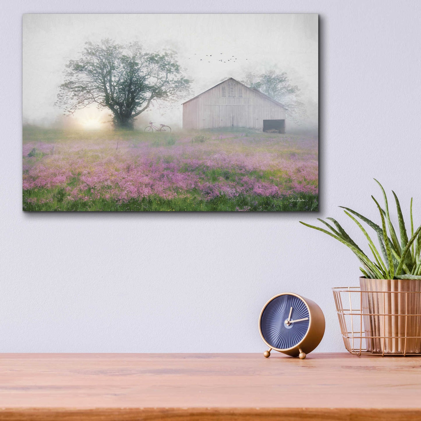 Epic Art 'Summer Sunrise' by Lori Deiter Acrylic Glass Wall Art,16x12