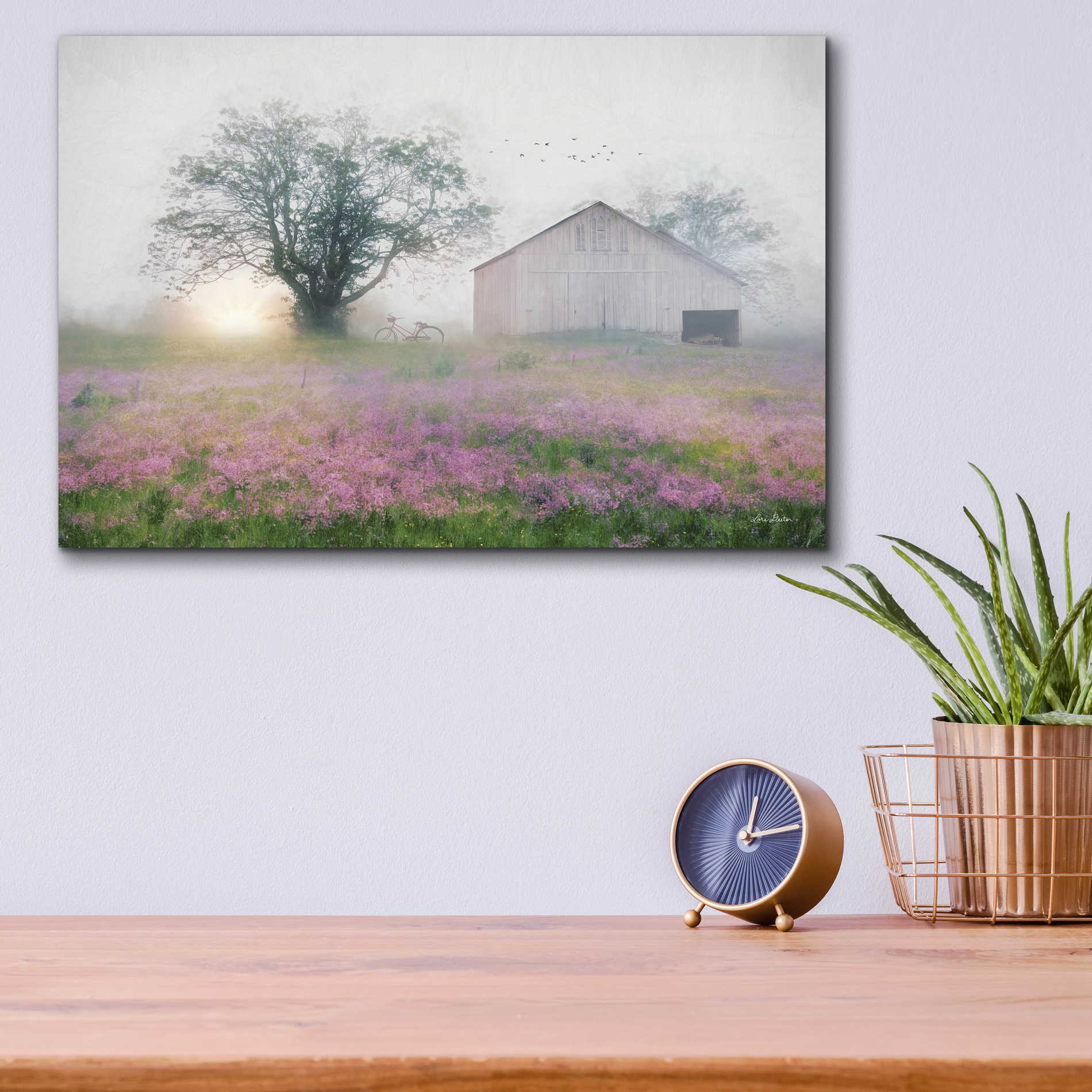 Epic Art 'Summer Sunrise' by Lori Deiter Acrylic Glass Wall Art,16x12