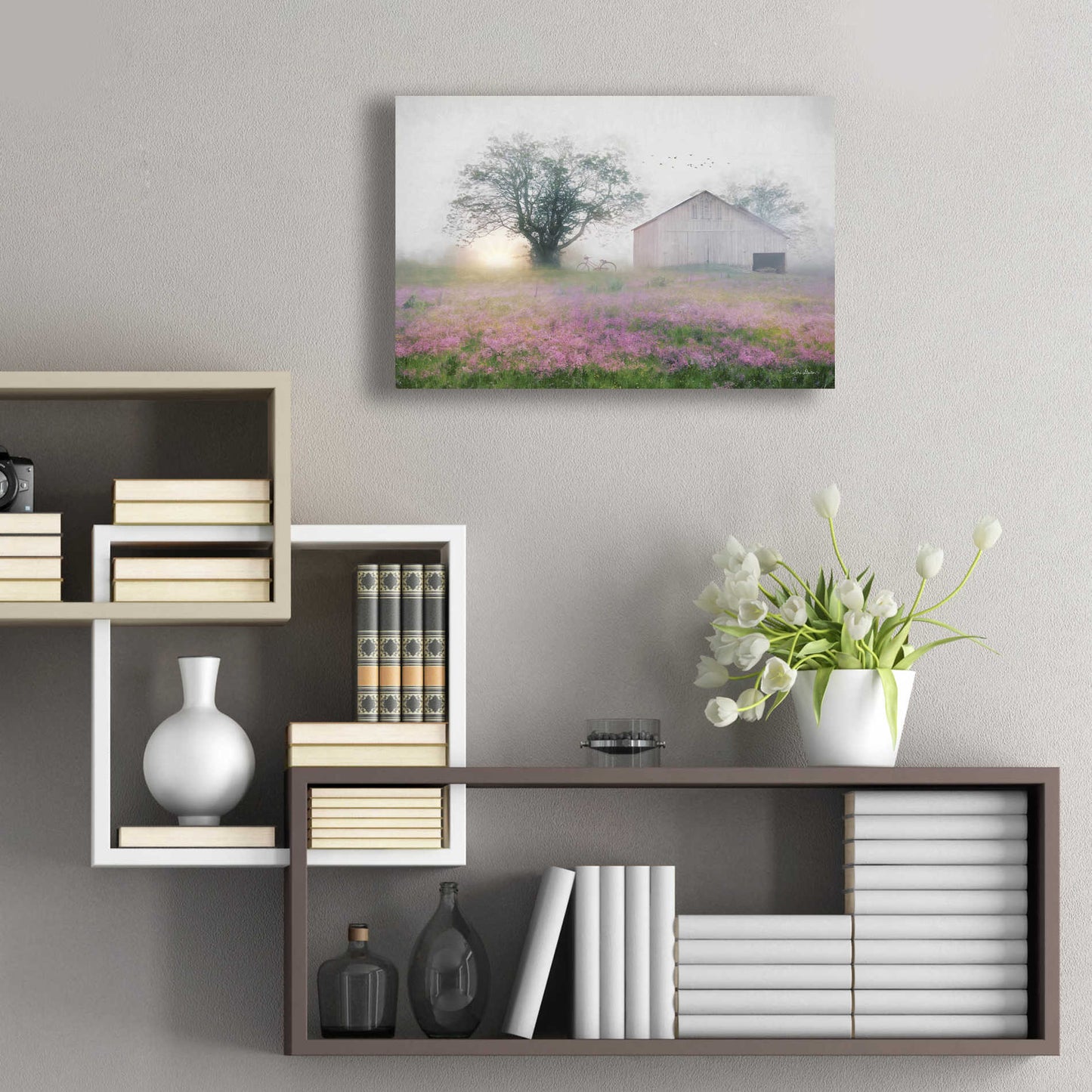 Epic Art 'Summer Sunrise' by Lori Deiter Acrylic Glass Wall Art,24x16