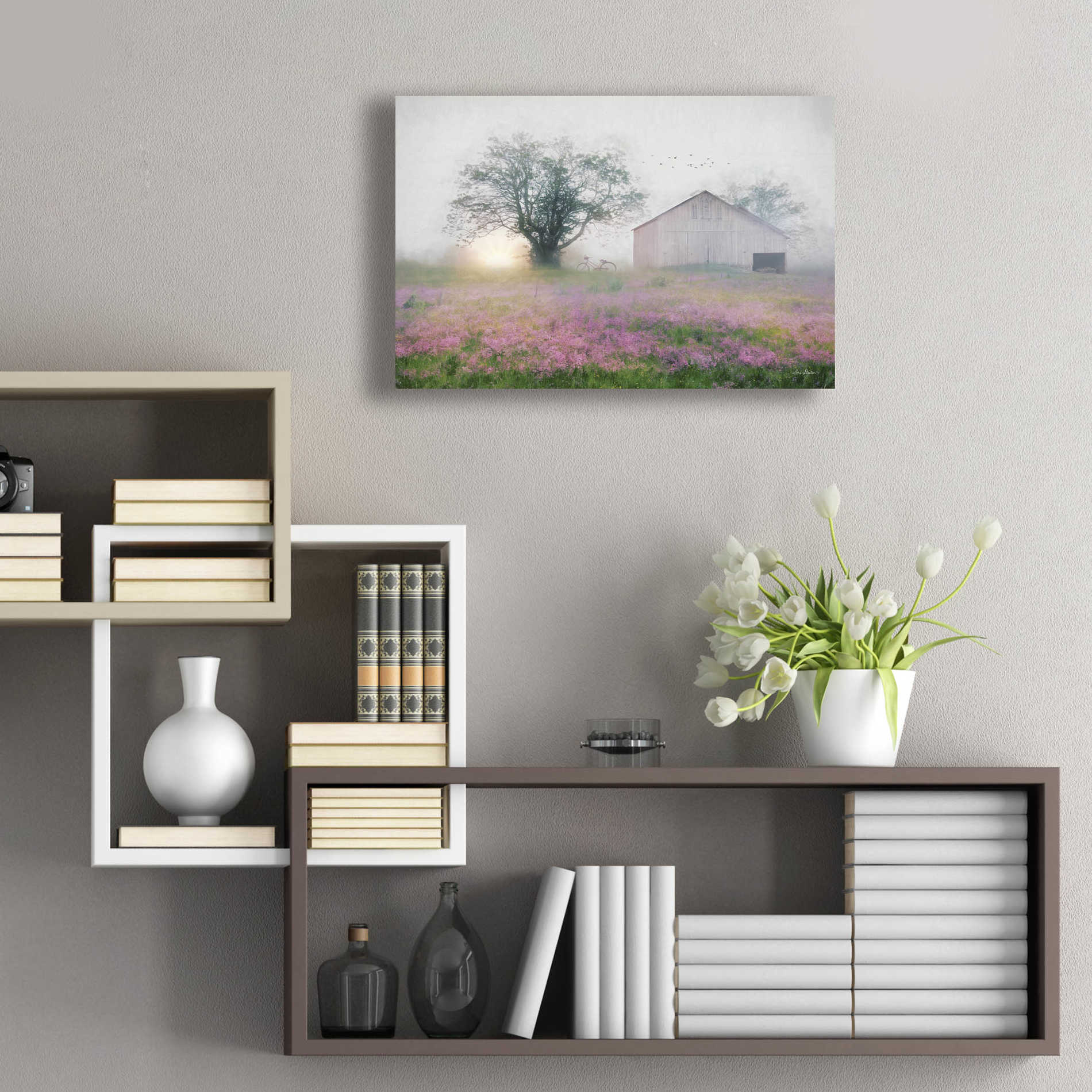 Epic Art 'Summer Sunrise' by Lori Deiter Acrylic Glass Wall Art,24x16